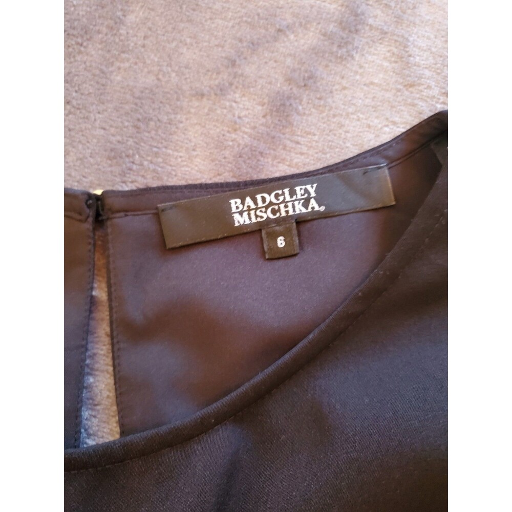 Badgley Mischka Women's Blouse Black Multi Size 6 - Picture 7 of 12